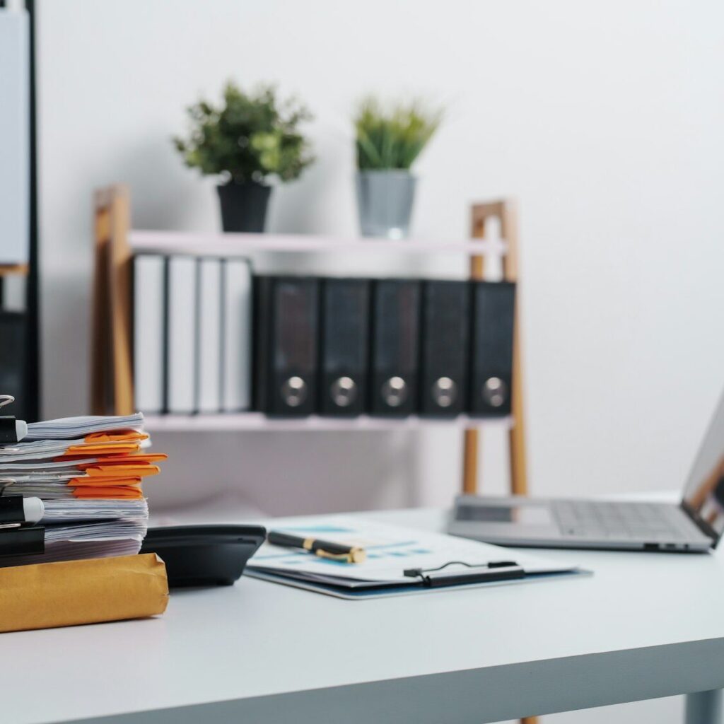 Office file shelf with bookkeeping documents in Nairobi – Zidika Consulting